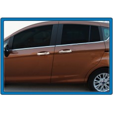 Накладки на ручки (4 шт., нерж.) Carmos - Турецька сталь для Ford B-Max 2012-2017 рр.