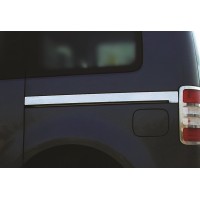 Молдинги під зсувну двері (2 шт., нерж) Maxi база для Volkswagen Caddy 2004-2010 рр.