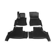 Килимки Stingray 3D 2011-2023 (4 шт, поліуретан) для Toyota Land Cruiser 200