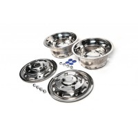 Ковпаки з нержавійки Ексклюзив V1 (2 катковий, 4 шт) 2006-2013 для Mercedes Sprinter 2006-2018 рр.