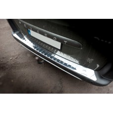 Накладки на задній бампер Carmos V2 (нерж.) для Peugeot Partner Tepee 2008-2018рр.