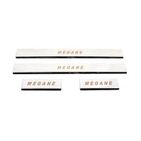 Накладки на пороги Carmos (4 шт, нерж) для Renault Megane III 2009-2016 рр.