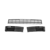 Передні нижні решітку (3 частини, мат) для Volkswagen T6 2015↗, 2019↗ рр.