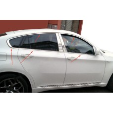 Повна окантовка вікон (10 шт., нерж.) для BMW X6 E-71 2008-2014рр.