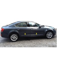 Молдинг дверей (нерж) для Skoda Octavia III A7 2013-2019рр.