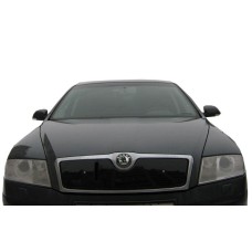 Зимова накладка на решітку (верхня) Глянцева для Skoda Octavia II A5 2010-2013рр.