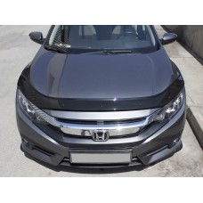 Дефлектор капоту (EuroCap) для Honda Civic Sedan X 2016-2021 рр.