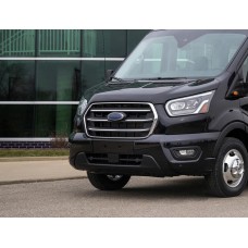 Накладки на решітку (2019+, 4 шт, нерж) OmsaLine - Італійська нержавейка для Ford Transit 2014↗ рр.