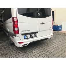 Накладка на задній бампер V2 (під фарбування) для Mercedes Sprinter 2006-2018 рр.