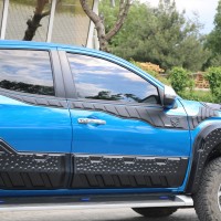 Верхні молдинги дверей 2019-2023 (6 шт, ABS) для Mitsubishi L200 2015↗ рр.