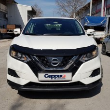 Дефлектор капота EuroCap (2017-2023) для Nissan Qashqai 2014-2021рр.