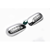 Накладки на дзеркала під LED (2002-2005, 2 шт., пласт) для Toyota Corolla 2002-2007 років.