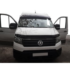 Козирьок на лобове скло (чорний глянець, 5мм) для Volkswagen Crafter 2017↗ рр.