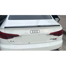 Спойлер LIP (1234 Upgrade, чорний) для Audi A4 B9 2015-2022 рр.