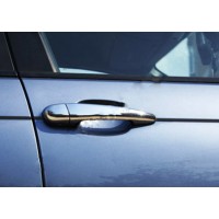 Накладки на ручки (4 шт., нерж.) 2003-2005, Carmos - Турецька сталь для BMW 3 серія E-46 1998-2006 рр.