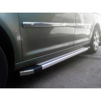Бокові пороги Rainbow (2 шт., Алюміній) Стандартна база для Volkswagen Caddy 2004-2010 рр.