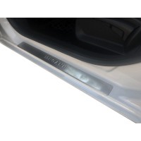 Накладки на пороги OmsaLine (4 шт, нерж) для Renault Megane III 2009-2016 рр.