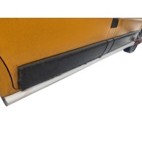 Бокові пластикові пороги (2 шт, під фарбування) для Nissan Primastar 2002-2014рр.