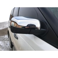 Накладки на дзеркала (2 шт, нерж.) для Land Rover Freelander II