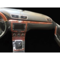 Накладки на панель Карбон для Volkswagen Passat B7 2012-2015рр.