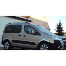 Накладки на арки (4 шт, нерж) 2 бокові двері, нержавіюча сталь для Citroen Berlingo 2008-2018 рр.