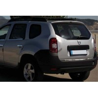 Кромка багажника (нерж.) OmsaLine - Італійська нержавійка для Dacia Duster 2008-2018 рр.