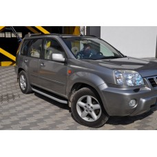 Бокові пороги Fullmond (2 шт., алюм.) для Nissan X-trail T31 2007-2014рр.