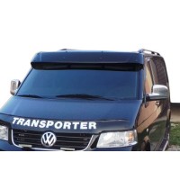 Козирьок на лобове скло (чорний глянець, 5мм) для Volkswagen T5 Multivan 2003-2010рр.