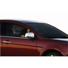 Накладки на дзеркала (2 шт) Полірована нержавіюча сталь для Mitsubishi Lancer 9 2004-2008 рр.