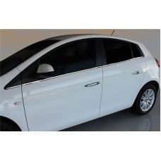 Молдинги для скла (6 шт, нерж.) для Fiat Bravo 2008↗ рр.