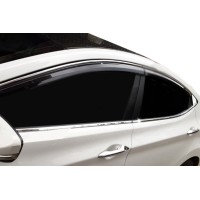 Повна окантовка стекол (10 шт, нерж.) для Hyundai Elantra 2011-2015 рр.