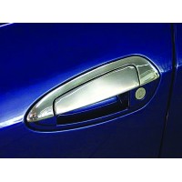 Накладки на ручки з верхівкою (8 деталей, нерж.) Carmos - Турецька сталь для Fiat Linea 2006-2018 рр.