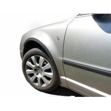 Накладки на арки (4 шт, чорні) ABS - пластик для Skoda Superb 2001-2009 рр.