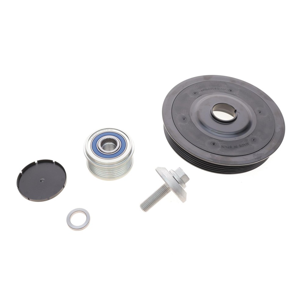 Шків колінвалу + шків генератора Citroen/Peugeot 1.4/1.6HDI 06- (6PK) (к-кт з болтом)(=17-1020KSETA)