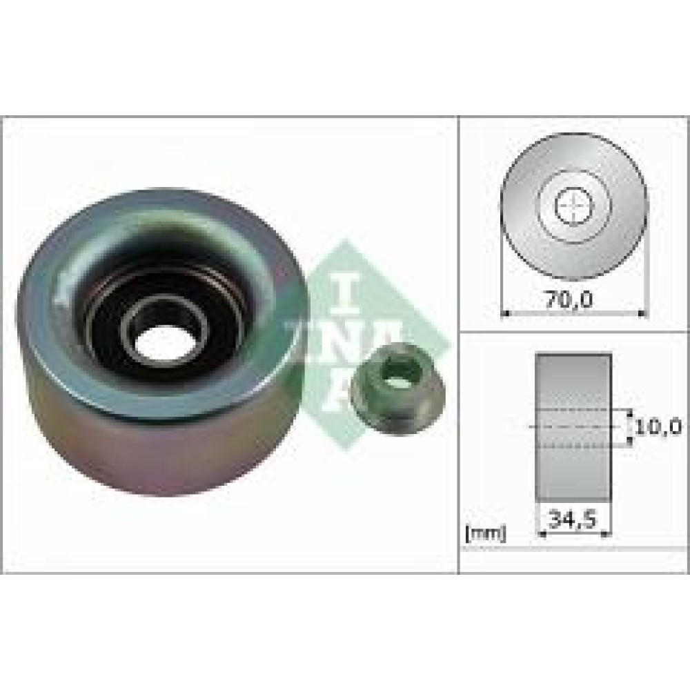 Ролик генератора Toyota Land Cruiser 4.0 V6 VVTi/Lexus ES/GS/RX 02- (паразитний) (70х34.5)