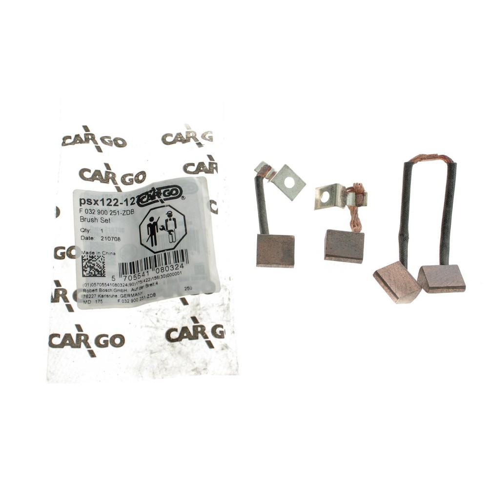 Щітки стартера VW Golf I/Passat 1.1/1.3 74-83 (12V) = PSX122-123-124