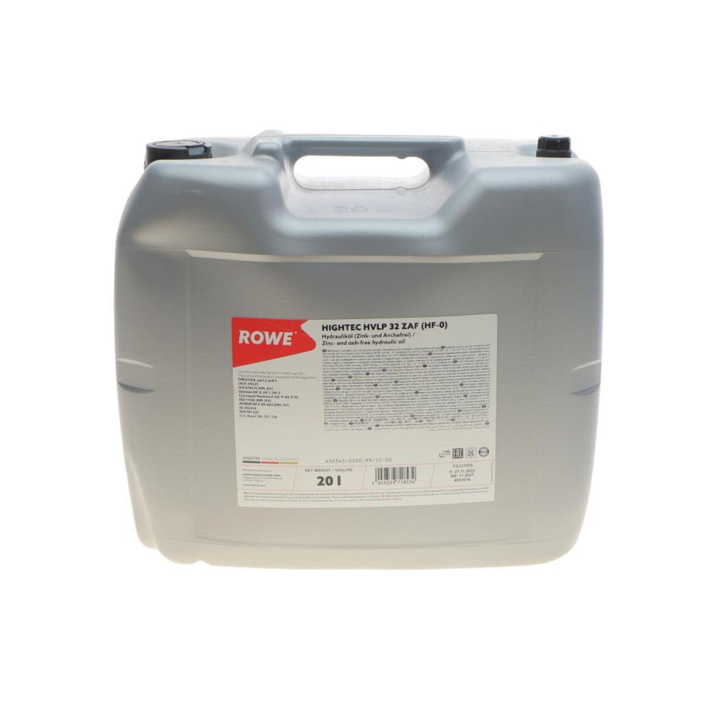 Рідина гідравлічна HIGHTEC HVLP 32 ZAF (HF-0) (20L)