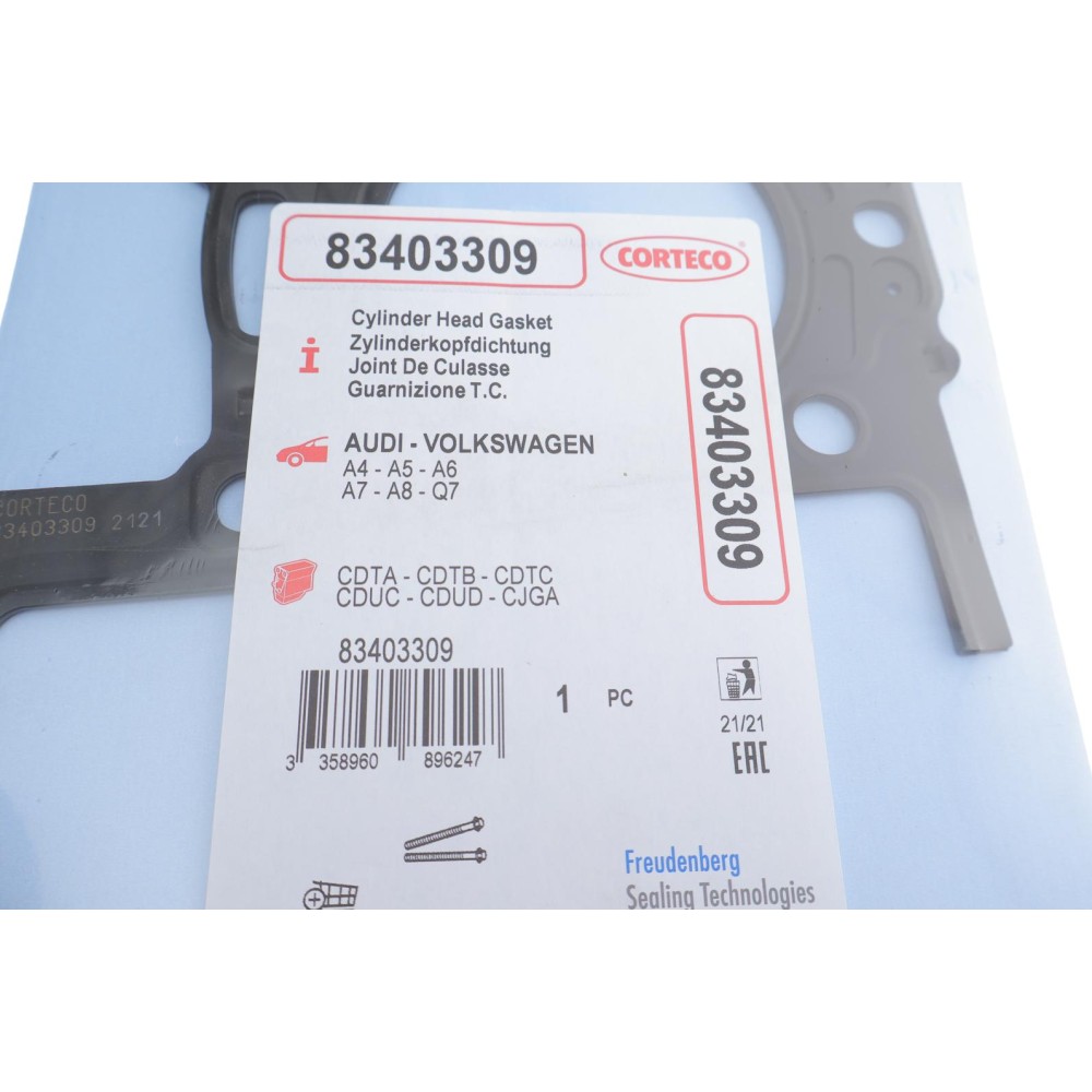 Прокладка ГБЦ (R) Audi A4/A5/A6/VW Touareg 3.0TDI 10- 1-3cyl/Ø84,00mm/1.68mm