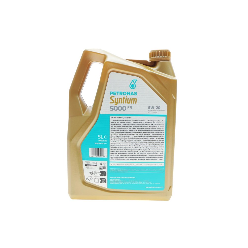 Олива 5W20 SYNTIUM 5000 FR (5L) (ILSAC GF5) (WSS-M2C 948-B/STJLR.03.5004)