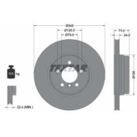 Диск гальмівний (задній) BMW 7 (E65/E66/E67) 03-08 (345x24) PRO+