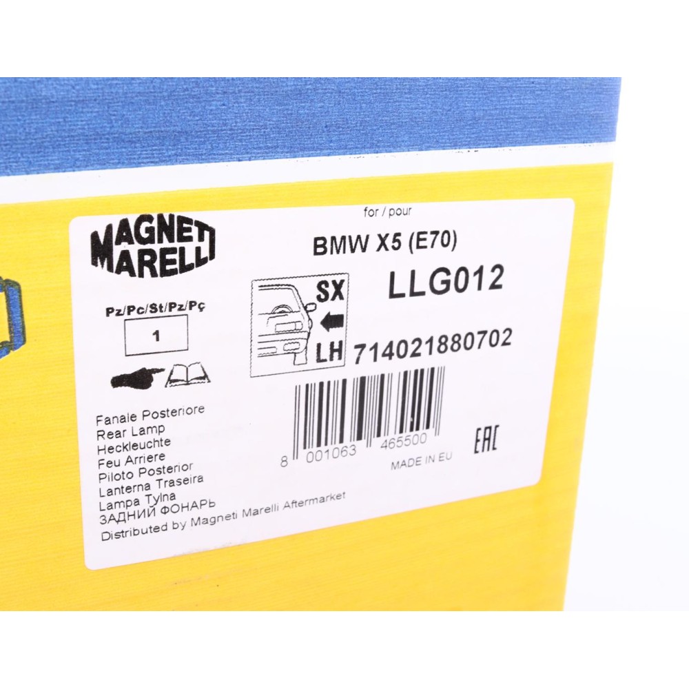 Ліхтар задній BMW X5 (E70) 06-08 (L)