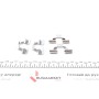 Планка супорта (заднього) прижимна (к-кт) Citroen Berlingo 08- (Lucas)
