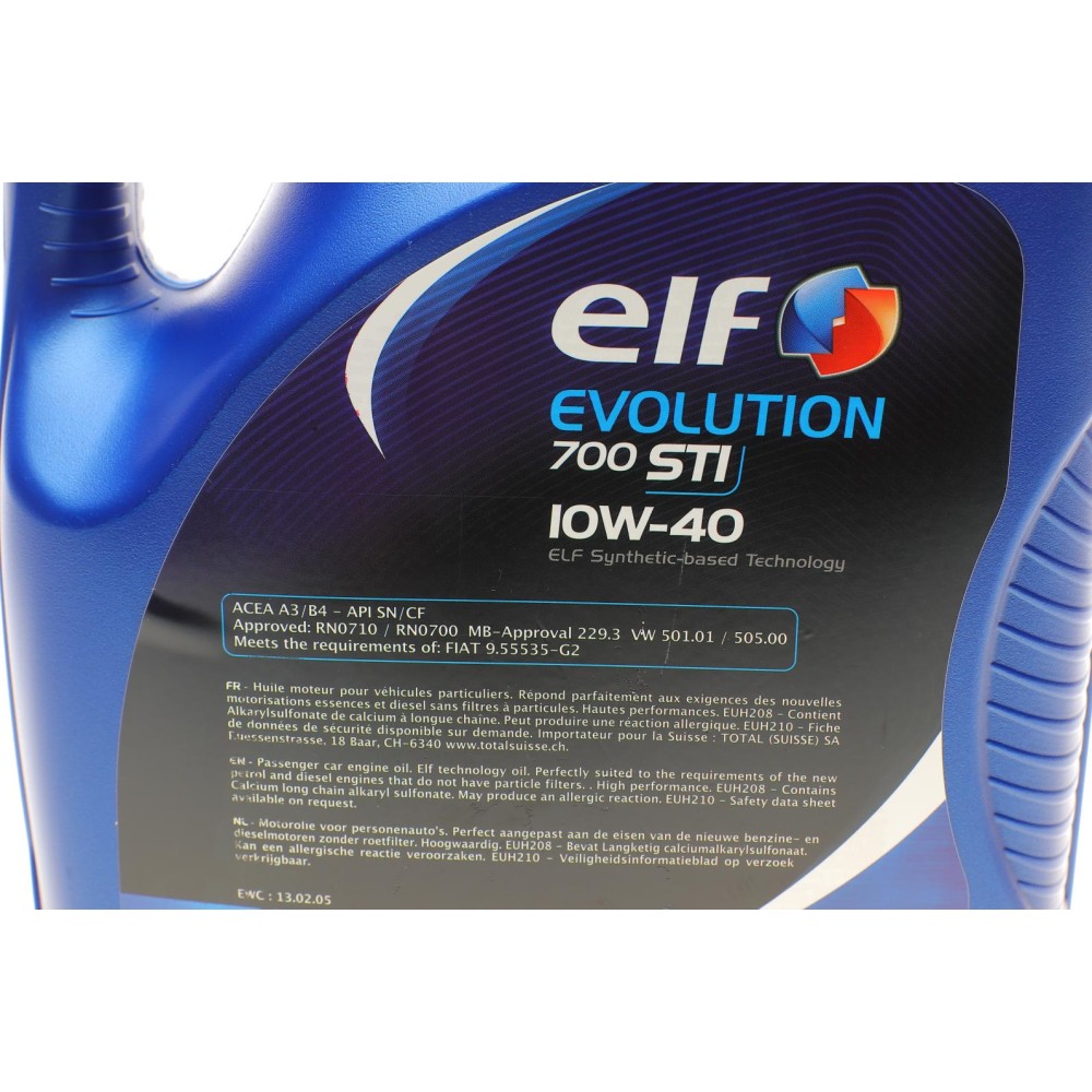 Олива 10W40 Evolution 700 STI (5L) (458478) (ACEA/A3/B4 API/SN/CF VW/501.01/505.00/MB 229.1)