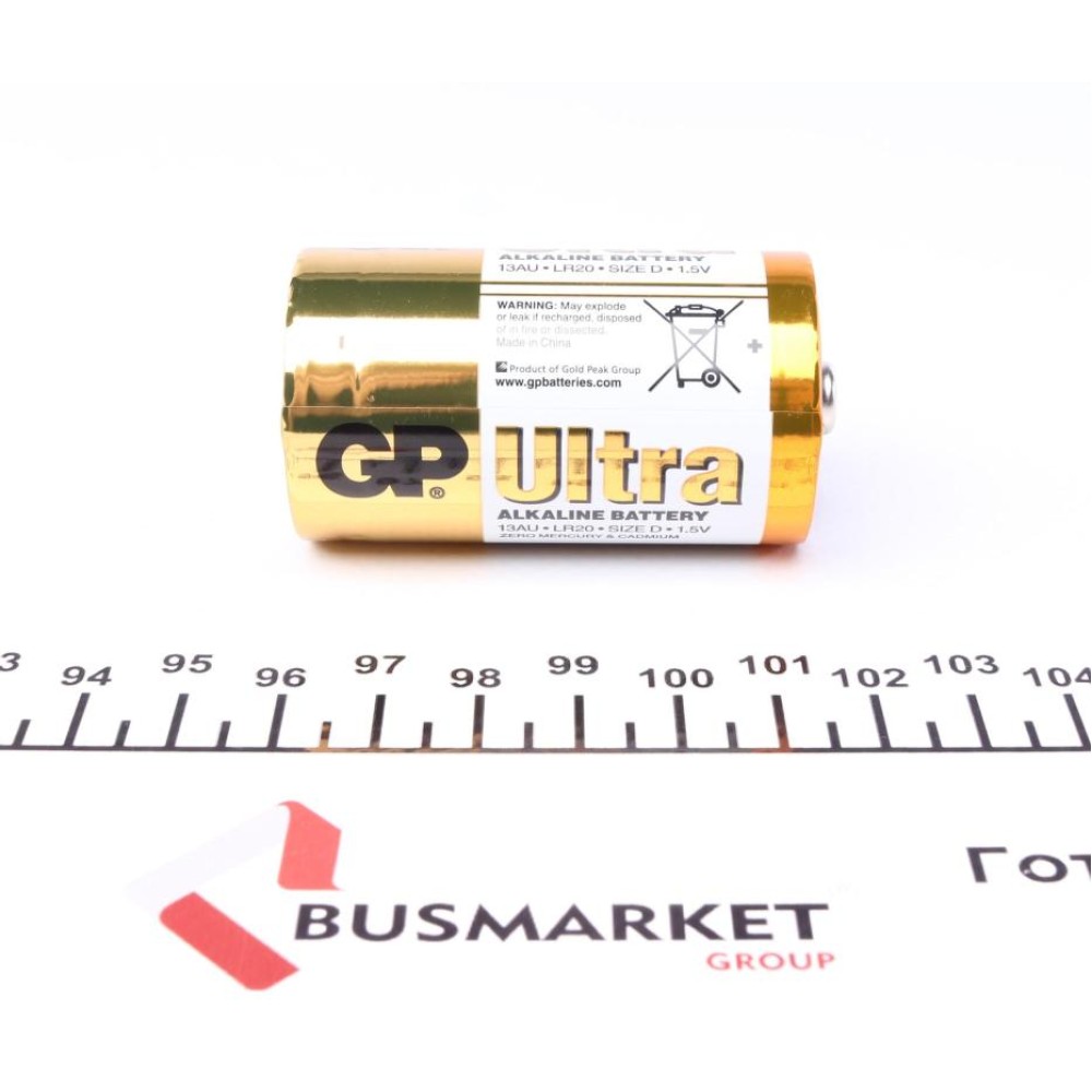 Батарейка GP Ultra Alkaline D LR20 (1шт)