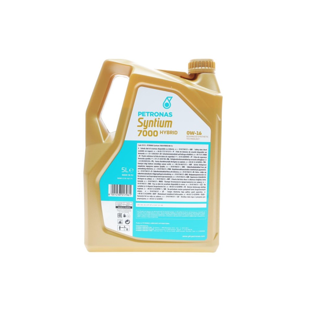 Олива 0W16 SYNTIUM 7000 HYBRID (5L) (API SP/ILSAC GF-6B)