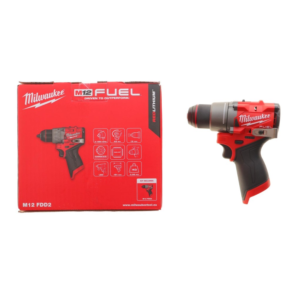Дриль-шуруповерт акумуляторний M12 FDD2-0 (45 Nm/12V) 0–1550 об/хв