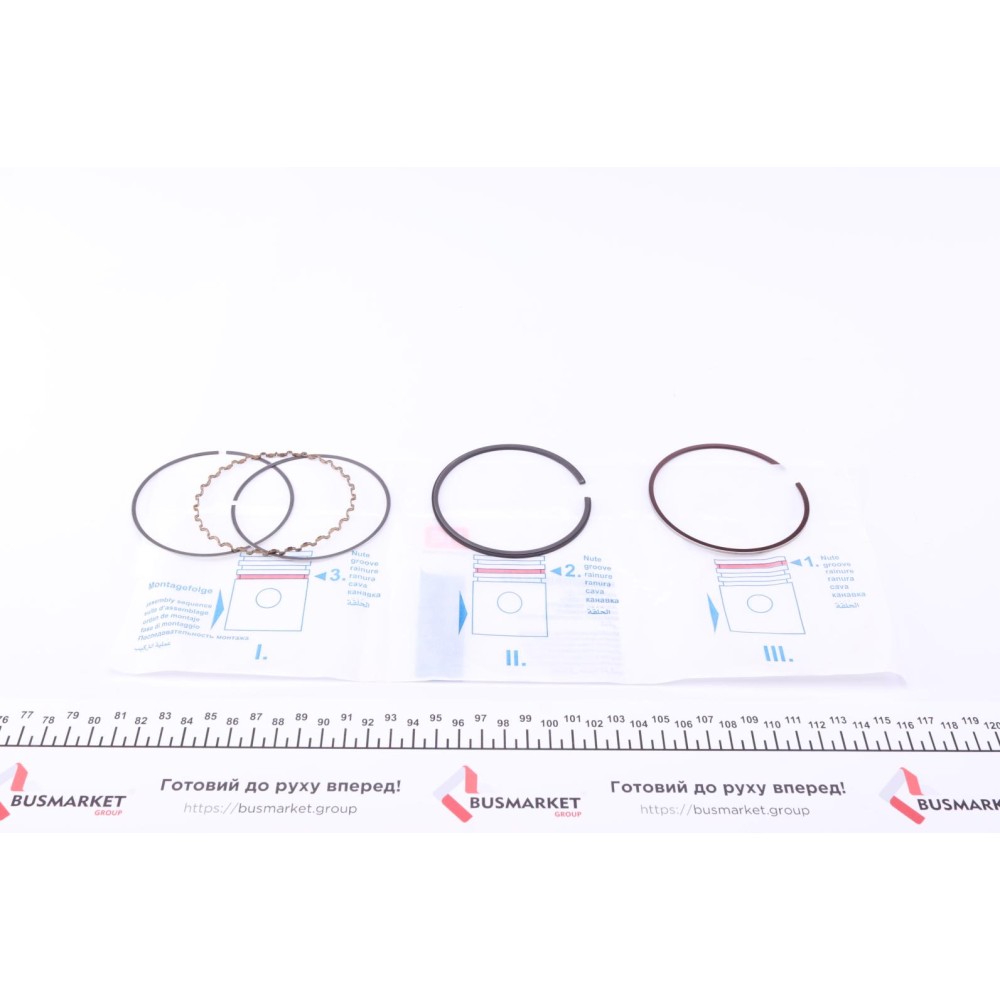 Кільця поршневі Renault 19/Volvo 440/480 1.8 85-95 (81.00mm/STD) (1.75-2.0-3.0) = 8938280000