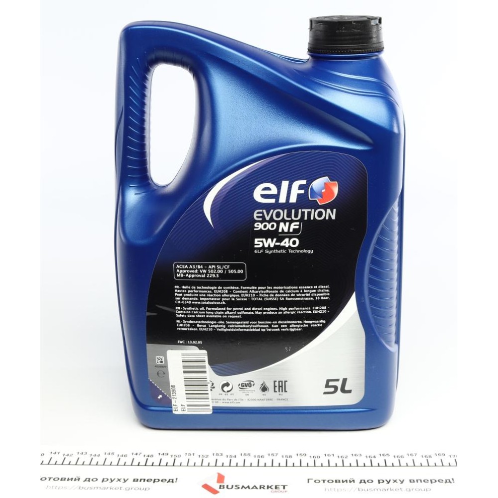 Олива 5W40 Evolution 900 NF (5L) (458984) (B4/A3/CF/SL/MB 229.3/VW502.00/505.00/PORSCHE A40)
