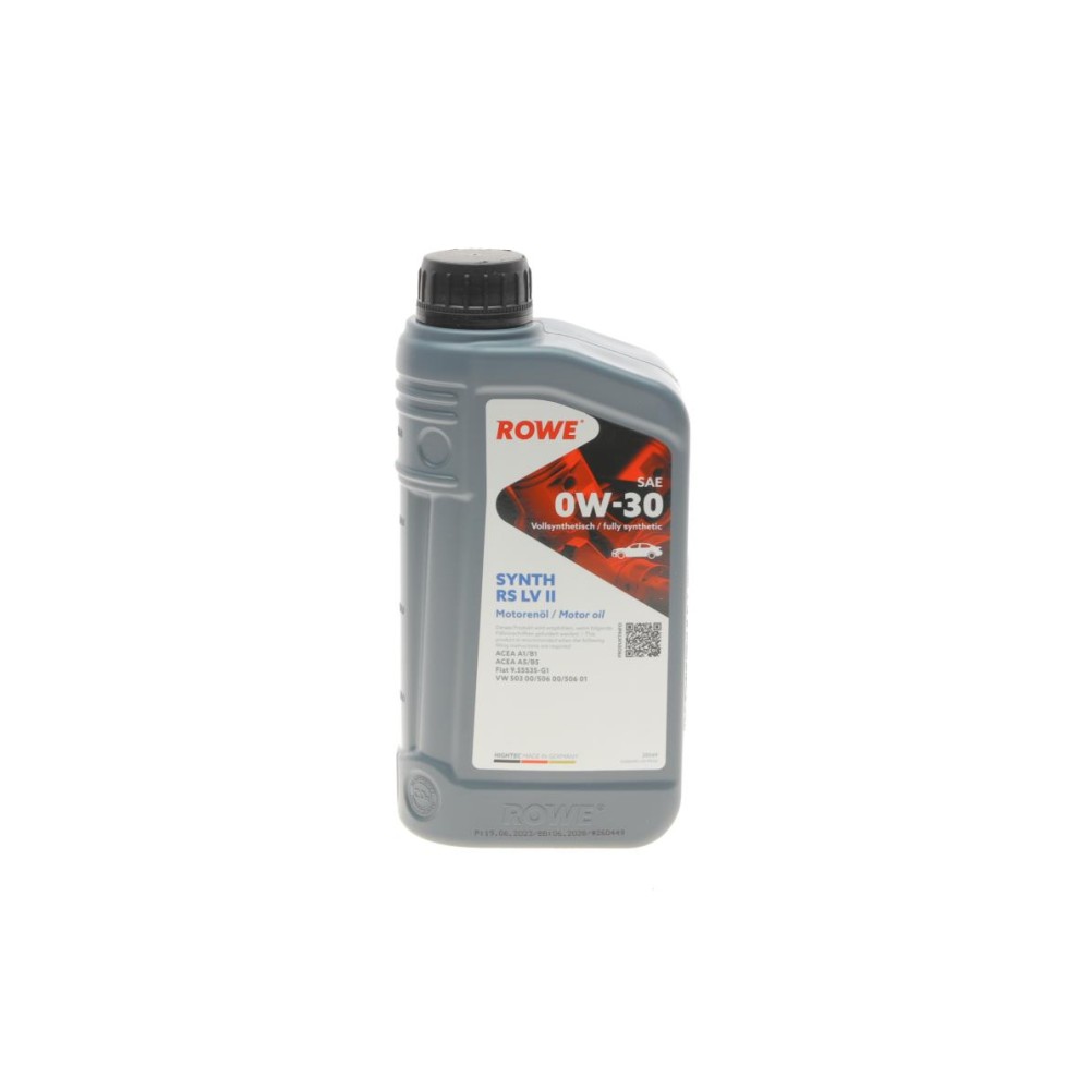 Олива 0W30 HIGHTEC SYNTH RS LV II (1L) (VW 503 00/506 00/506 01/Fiat 9.55535-G1) (ACEA A1/B1/A5/B5)