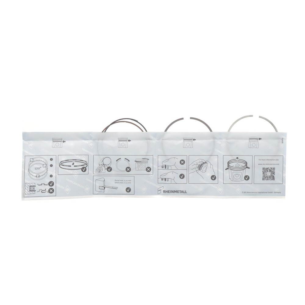 Кільця поршневі Audi Q5/Q8/VW Touareg 16- (84.50mm/STD) (1.2-1.2-2)